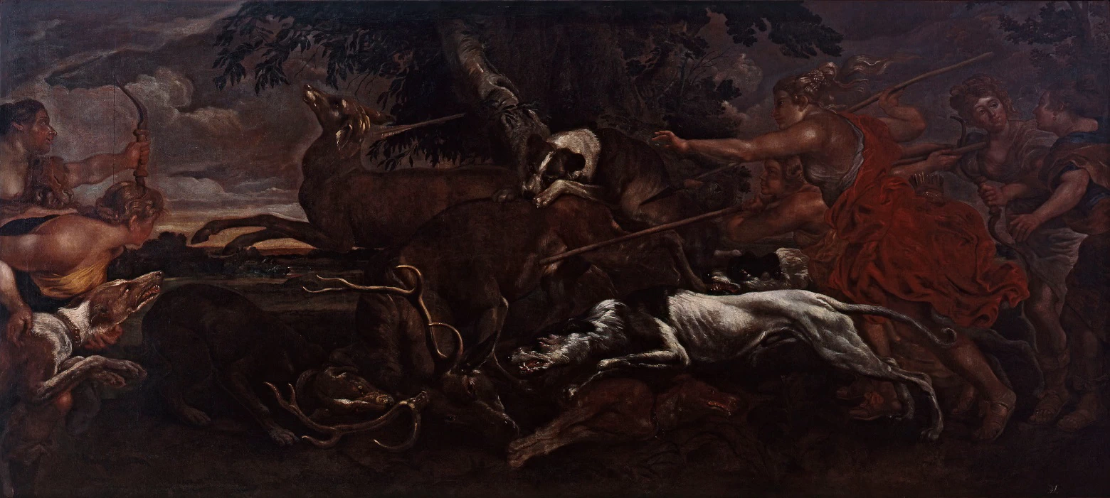 La caccia di Venere - figure di Rubens